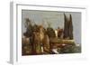 Villa by the Sea, 1878-Arnold Bocklin-Framed Giclee Print