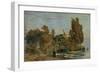 Villa by the Sea, 2. Version, 1865-Arnold Bocklin-Framed Giclee Print