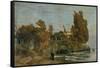 Villa by the Sea, 2. Version, 1865-Arnold Bocklin-Framed Stretched Canvas