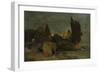 Villa by the Sea (First Version), about 1864-Arnold Bocklin-Framed Giclee Print