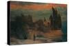 Villa by the Sea-Arnold Böcklin-Stretched Canvas