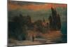 Villa by the Sea-Arnold Böcklin-Mounted Giclee Print