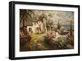 Villa by the Sea-Horwich-Framed Art Print