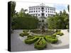 Villa Carlotta and Gardens in Spring Sunshine, Tremezzo, Lake Como, Lombardy, Northern Italy-Peter Barritt-Stretched Canvas