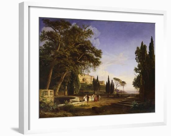 Villa D'Este in Tivoli, 1840-Giovanni Francesco Barbieri-Framed Giclee Print