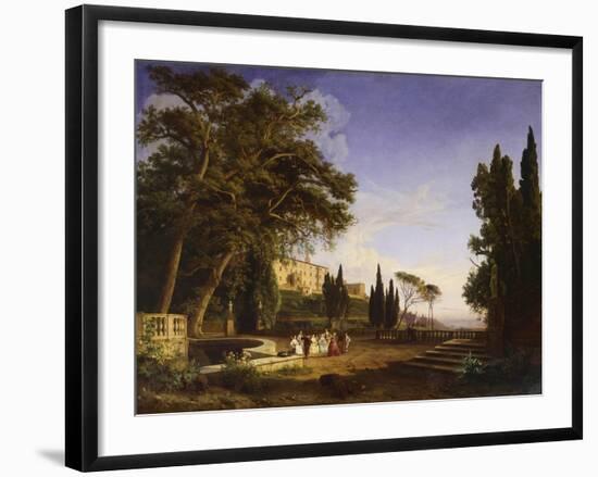 Villa D'Este in Tivoli, 1840-Giovanni Francesco Barbieri-Framed Giclee Print