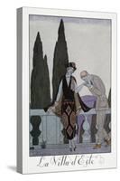 Villa D'Este Near Florence-Georges Barbier-Stretched Canvas