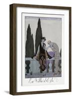 Villa D'Este Near Florence-Georges Barbier-Framed Giclee Print