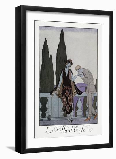 Villa D'Este Near Florence-Georges Barbier-Framed Giclee Print