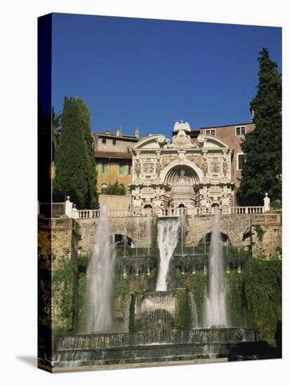 Villa D'Este, UNESCO World Heritage Site, Tivoli, Lazio, Italy, Europe-Ken Gillham-Stretched Canvas