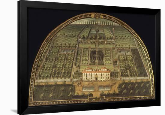 Villa De Castello, Built for the De Medici Family, Tuscany, Italy, from Series-Giusto Utens-Framed Giclee Print