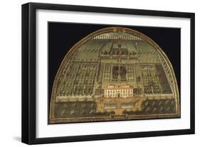 Villa De Castello, Built for the De Medici Family, Tuscany, Italy, from Series-Giusto Utens-Framed Giclee Print