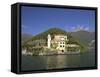 Villa del Balbianello on Punta di Lavedo in Spring Sunshine, Lake Como, Italian Lakes, Italy-Peter Barritt-Framed Stretched Canvas