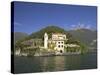 Villa del Balbianello on Punta di Lavedo in Spring Sunshine, Lake Como, Italian Lakes, Italy-Peter Barritt-Stretched Canvas