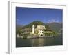 Villa del Balbianello on Punta di Lavedo in Spring Sunshine, Lake Como, Italian Lakes, Italy-Peter Barritt-Framed Photographic Print