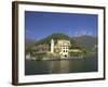 Villa del Balbianello on Punta di Lavedo in Spring Sunshine, Lake Como, Italian Lakes, Italy-Peter Barritt-Framed Photographic Print