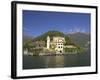 Villa del Balbianello on Punta di Lavedo in Spring Sunshine, Lake Como, Italian Lakes, Italy-Peter Barritt-Framed Photographic Print