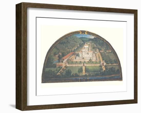 Villa di Cafaggiolo-Giusto Utens-Framed Premium Giclee Print