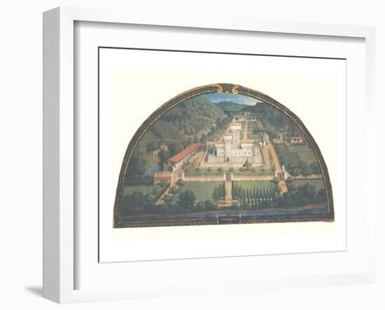 Villa di Cafaggiolo-Giusto Utens-Framed Premium Giclee Print