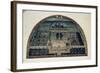 Villa Di Castello from a Series of Lunettes Depicting Views of the Medici Villas, 1599-Giusto Utens-Framed Giclee Print