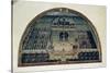 Villa Di Castello from a Series of Lunettes Depicting Views of the Medici Villas, 1599-Giusto Utens-Stretched Canvas