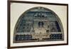 Villa Di Castello from a Series of Lunettes Depicting Views of the Medici Villas, 1599-Giusto Utens-Framed Giclee Print