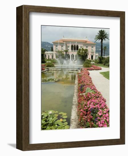 Villa Ephrussi, Historical Rothschild Villa, St. Jean Cap Ferrat, Alpes-Maritimes, Provence, France-Ethel Davies-Framed Photographic Print