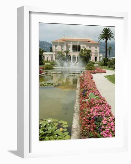 Villa Ephrussi, Historical Rothschild Villa, St. Jean Cap Ferrat, Alpes-Maritimes, Provence, France-Ethel Davies-Framed Photographic Print