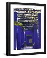 Villa Exterior, Jardin Majorelle and Museum of Islamic Art, Marrakech, Morocco-Walter Bibikow-Framed Photographic Print