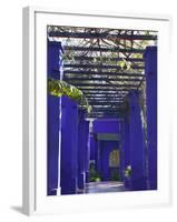 Villa Exterior, Jardin Majorelle and Museum of Islamic Art, Marrakech, Morocco-Walter Bibikow-Framed Photographic Print