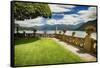 Villa Garden View On Lake Como, Italy-George Oze-Framed Stretched Canvas