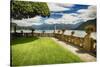Villa Garden View On Lake Como, Italy-George Oze-Stretched Canvas
