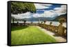 Villa Garden View On Lake Como, Italy-George Oze-Framed Stretched Canvas