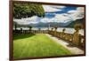 Villa Garden View On Lake Como, Italy-George Oze-Framed Photographic Print