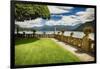 Villa Garden View On Lake Como, Italy-George Oze-Framed Photographic Print