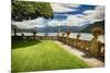Villa Garden View On Lake Como, Italy-George Oze-Mounted Photographic Print