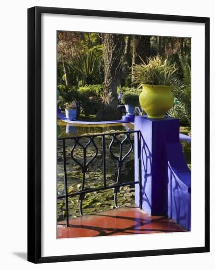 Villa Gardens, Jardin Majorelle and Museum of Islamic Art, Marrakech, Morocco-Walter Bibikow-Framed Photographic Print