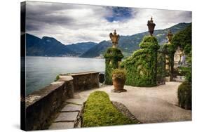 Villa Gate, Lake Como, Italy-George Oze-Stretched Canvas