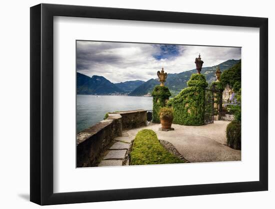 Villa Gate, Lake Como, Italy-George Oze-Framed Photographic Print