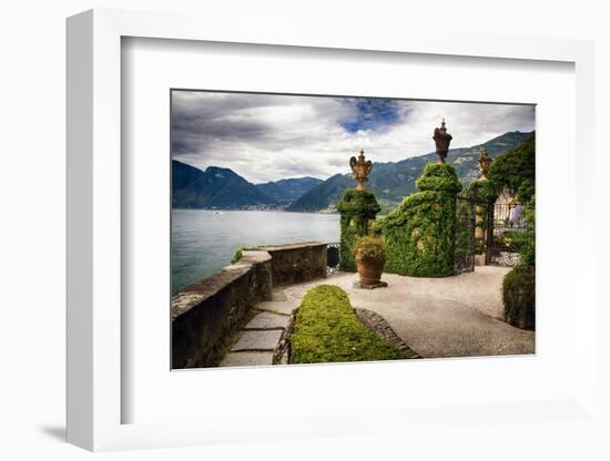 Villa Gate, Lake Como, Italy-George Oze-Framed Photographic Print