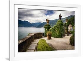 Villa Gate, Lake Como, Italy-George Oze-Framed Photographic Print