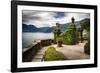 Villa Gate, Lake Como, Italy-George Oze-Framed Photographic Print