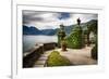 Villa Gate, Lake Como, Italy-George Oze-Framed Photographic Print