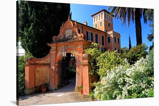 Villa Hanbury at Hanbury Botanic Gardens near Ventimiglia, Province of Imperia, Liguria, Italy-null-Stretched Canvas