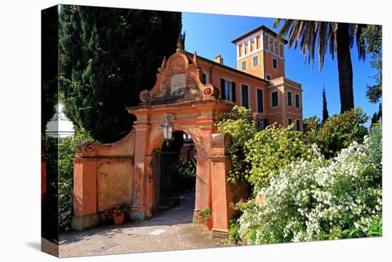 Villa Hanbury at Hanbury Botanic Gardens near Ventimiglia, Province of Imperia, Liguria, Italy-null-Stretched Canvas