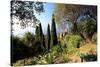 Villa Hanbury at Hanbury Botanic Gardens near Ventimiglia, Province of Imperia, Liguria, Italy-null-Stretched Canvas
