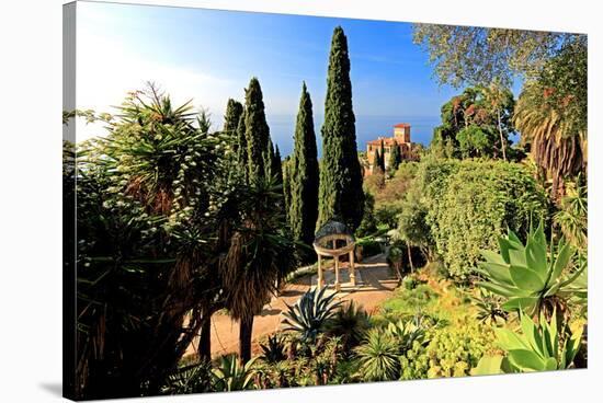 Villa Hanbury at Hanbury Botanic Gardens near Ventimiglia, Province of Imperia, Liguria, Italy-null-Stretched Canvas