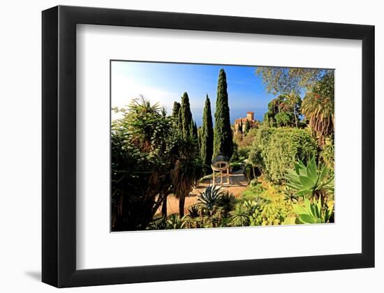 Villa Hanbury at Hanbury Botanic Gardens near Ventimiglia, Province of Imperia, Liguria, Italy-null-Framed Art Print