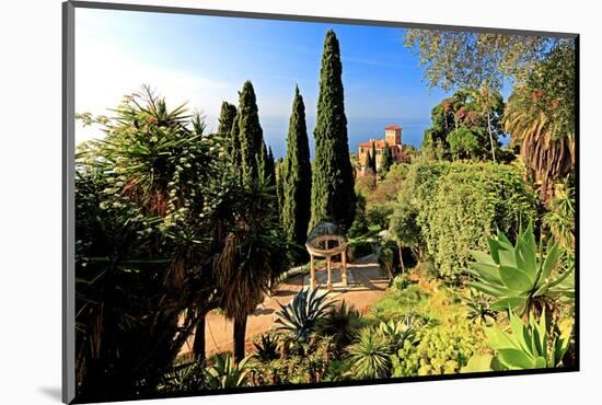 Villa Hanbury at Hanbury Botanic Gardens near Ventimiglia, Province of Imperia, Liguria, Italy-null-Mounted Art Print