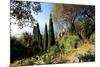 Villa Hanbury at Hanbury Botanic Gardens near Ventimiglia, Province of Imperia, Liguria, Italy-null-Mounted Art Print